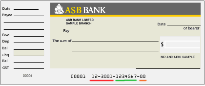 a typical New Zealand cheque