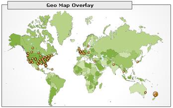 Geomap of contestants