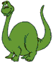 A cartoon dinosaur